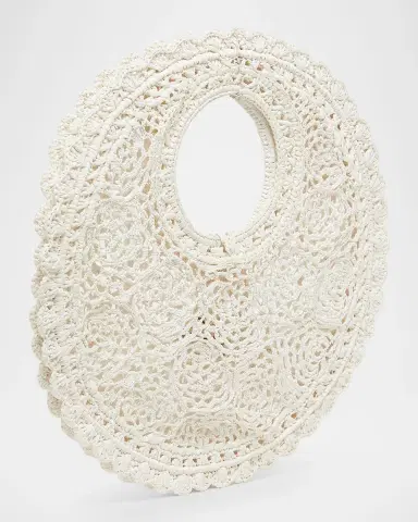 Jacquemus Le Petite Crochet Raffia Lace Top-Handle Bag | Thumbnail 3 Jacquemus Le Petite Crochet Raffia Lace Top-Handle Bag | Thumbnail 3