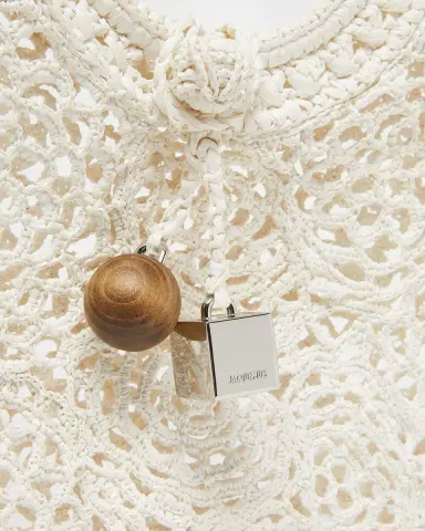 Jacquemus Le Petite Crochet Raffia Lace Top-Handle Bag | Thumbnail 6 Jacquemus Le Petite Crochet Raffia Lace Top-Handle Bag | Thumbnail 6