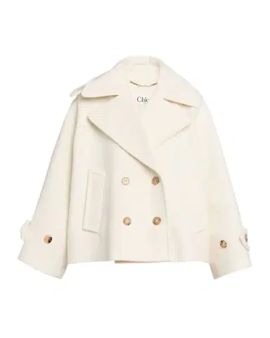 Chloé Double-Breasted Wool Peacoat | Thumbnail 1 Chloé Double-Breasted Wool Peacoat | Thumbnail 1