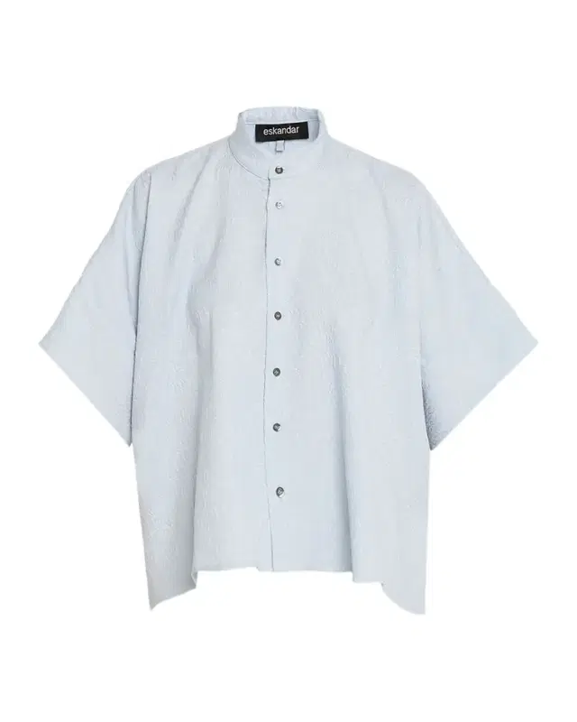 Eskandar A-Line Textured Silk Shirt