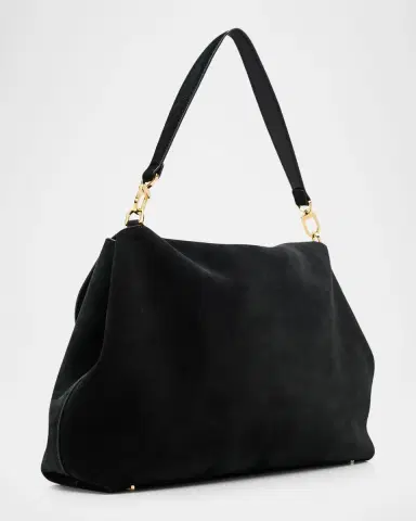 Toteme T-Lock Suede Shoulder Bag | Thumbnail 2