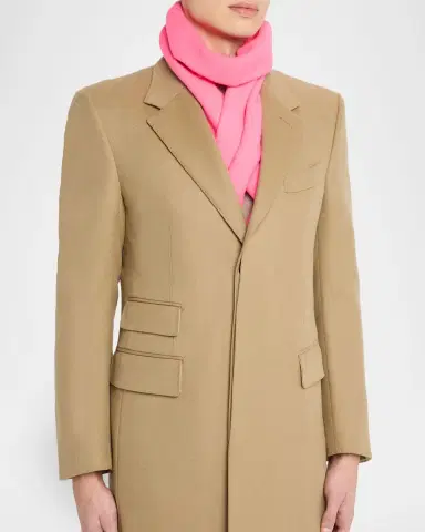 Tom Ford Men's Cashmere Tonal Logo Scarf | Thumbnail 3 Tom Ford Men's Cashmere Tonal Logo Scarf | Thumbnail 3