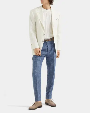 Brunello Cucinelli Men's Cotton Rib Crewneck Sweater | Thumbnail 2 Brunello Cucinelli Men's Cotton Rib Crewneck Sweater | Thumbnail 2