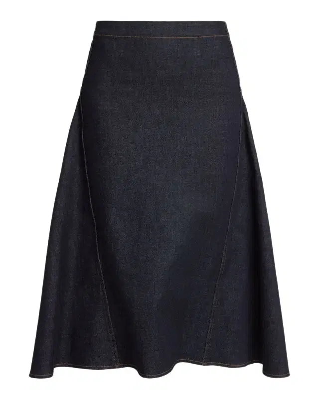 Denim Midi Skirt