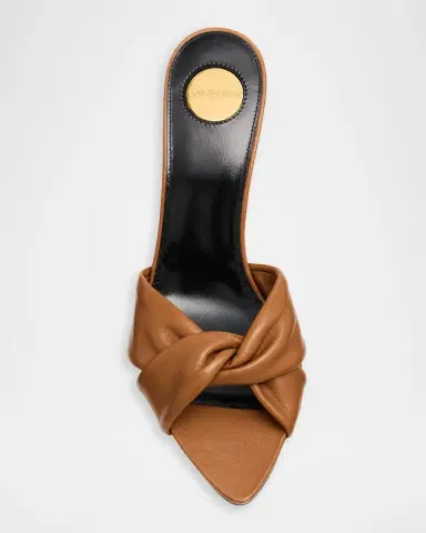 Saint Laurent 75mm Franciane Leather Mule Sandals | Thumbnail 4 Saint Laurent 75mm Franciane Leather Mule Sandals | Thumbnail 4