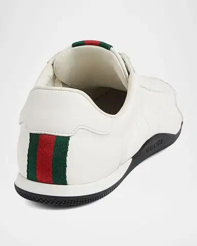 Gucci Men's Shift Leather Low-Top Sneakers | Thumbnail 2 Gucci Men's Shift Leather Low-Top Sneakers | Thumbnail 2