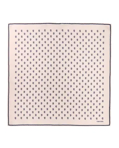 Tom Ford Men's Micro Paisley-Print Silk Pocket Square | Thumbnail 3