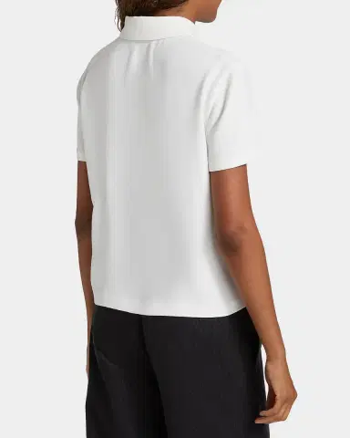Vince Crepe Short-Sleeve Polo Shirt | Thumbnail 3
