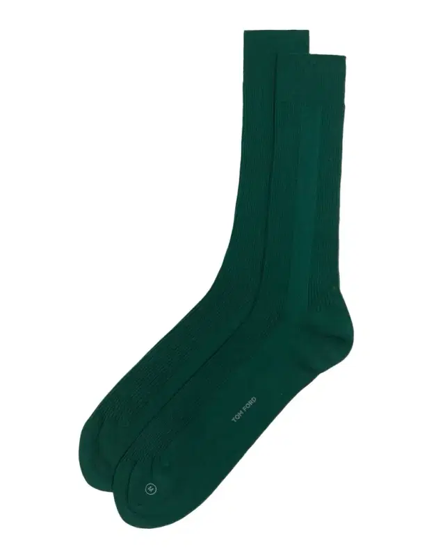 TOM FORD Men 's Ribbed Cotton Crew Socks