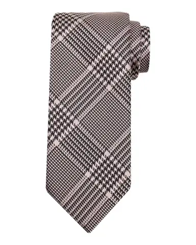 Tom Ford Men's Prince of Wales Grid Check Silk Tie | Thumbnail 1 Tom Ford Men's Prince of Wales Grid Check Silk Tie | Thumbnail 1