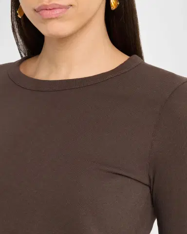 SLVRLAKE Long Sleeve Cropped Baby Tee | Thumbnail 5