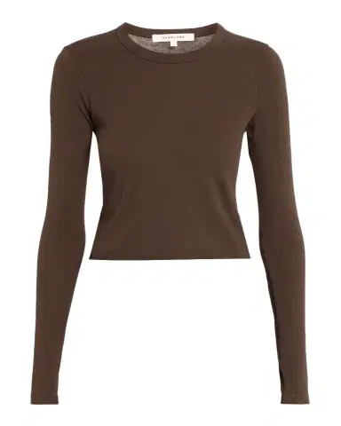 SLVRLAKE Long Sleeve Cropped Baby Tee | Thumbnail 1