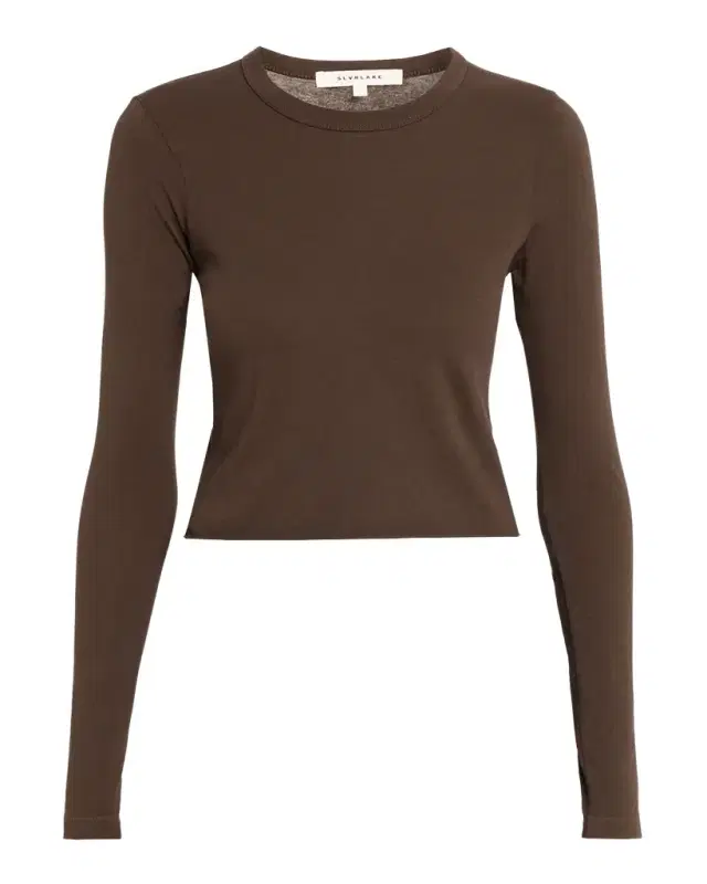Long Sleeve Cropped Baby Tee