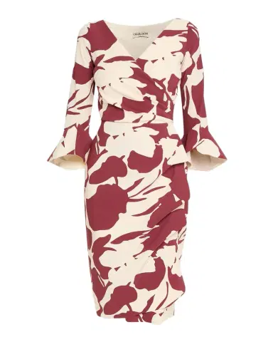 Chiara Boni La Petite Robe Triana Floral-Print Bodycon Ruffle Dress | Thumbnail 1 Chiara Boni La Petite Robe Triana Floral-Print Bodycon Ruffle Dress | Thumbnail 1