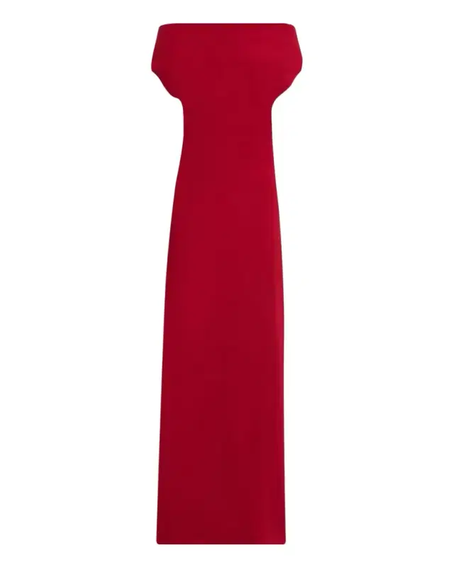 Proenza Schouler Rosina Draped Double-Crepe Dress