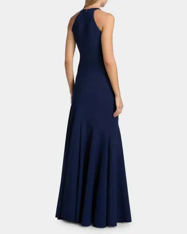 Chiara Boni La Petite Robe Janis Sleeveless Halter Gown | Thumbnail 3 Chiara Boni La Petite Robe Janis Sleeveless Halter Gown | Thumbnail 3