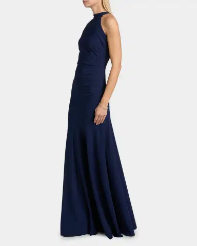 Chiara Boni La Petite Robe Janis Sleeveless Halter Gown | Thumbnail 7 Chiara Boni La Petite Robe Janis Sleeveless Halter Gown | Thumbnail 7