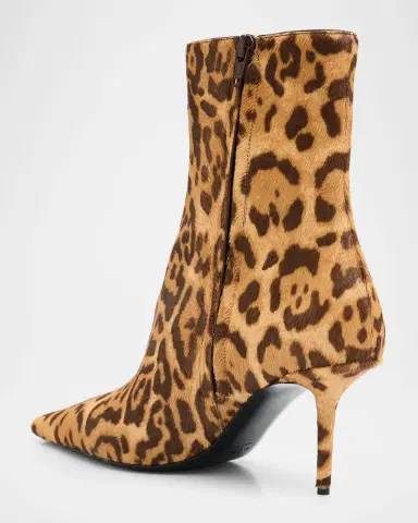 Saint Laurent 75mm Ashley Leopard Calf Hair Booties | Thumbnail 2 Saint Laurent 75mm Ashley Leopard Calf Hair Booties | Thumbnail 2