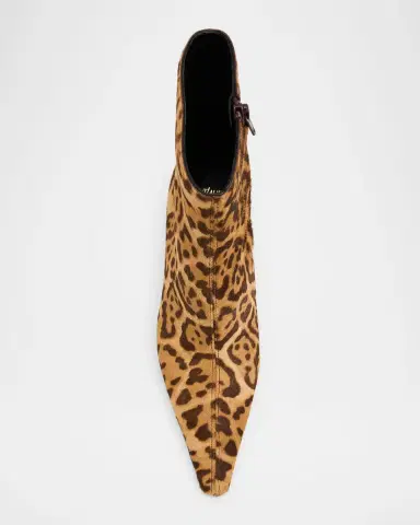 Saint Laurent 75mm Ashley Leopard Calf Hair Booties | Thumbnail 4 Saint Laurent 75mm Ashley Leopard Calf Hair Booties | Thumbnail 4