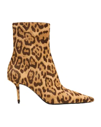 Saint Laurent 75mm Ashley Leopard Calf Hair Booties | Thumbnail 1 Saint Laurent 75mm Ashley Leopard Calf Hair Booties | Thumbnail 1