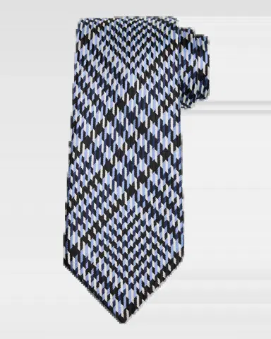 Tom Ford Men's Exploded Prince of Wales Check Silk Tie | Thumbnail 2