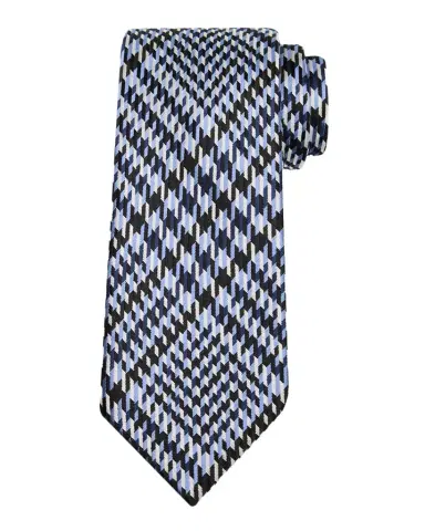 Tom Ford Men's Exploded Prince of Wales Check Silk Tie | Thumbnail 1