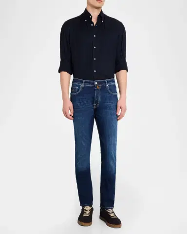 Jacob Cohen Men's Slim Fit Bard Medium-Wash Skinny Jeans | Thumbnail 2 Jacob Cohen Men's Slim Fit Bard Medium-Wash Skinny Jeans | Thumbnail 2