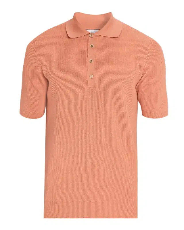 Men 's Cotton Rib Polo Sweater