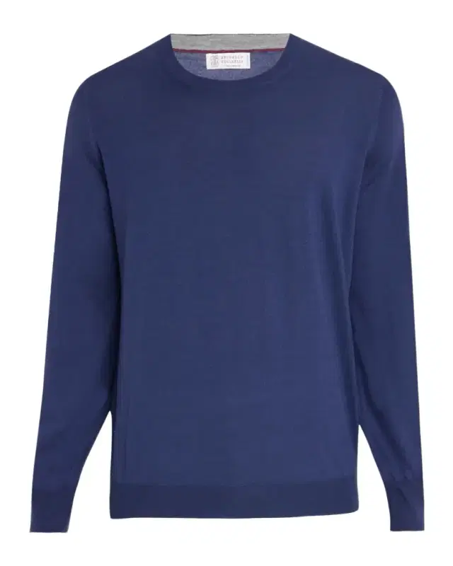 Men 's Wool and Cashmere Crewneck Sweater