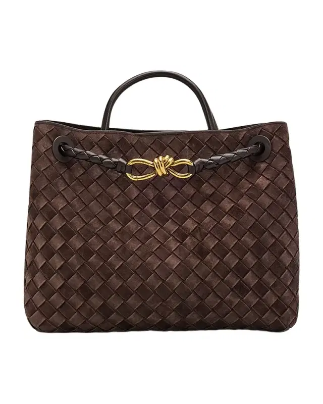 Bottega Veneta Andiamo Medium Top-Handle Bag in Suede