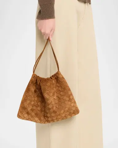 Bottega Veneta Suede Drawstring Pouch Clutch Bag | Thumbnail 2 Bottega Veneta Suede Drawstring Pouch Clutch Bag | Thumbnail 2