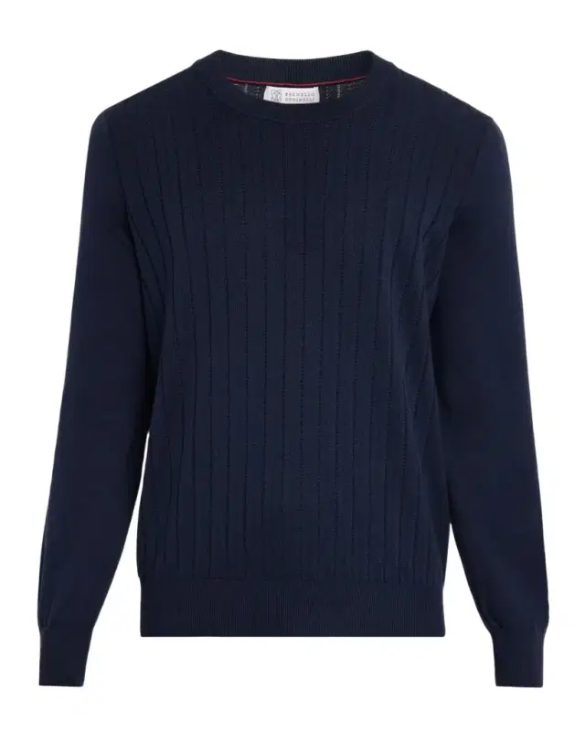 Men's Cotton Rib Crewneck Sweater