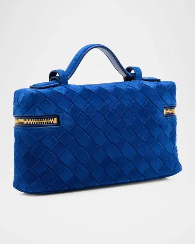 Bottega Veneta Bang Bang Vanity Intrecciato Suede Top-Handle Bag | Thumbnail 2 Bottega Veneta Bang Bang Vanity Intrecciato Suede Top-Handle Bag | Thumbnail 2