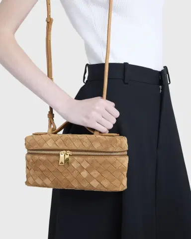 Bottega Veneta Bang Bang Vanity Intrecciato Suede Top-Handle Bag | Thumbnail 6 Bottega Veneta Bang Bang Vanity Intrecciato Suede Top-Handle Bag | Thumbnail 6