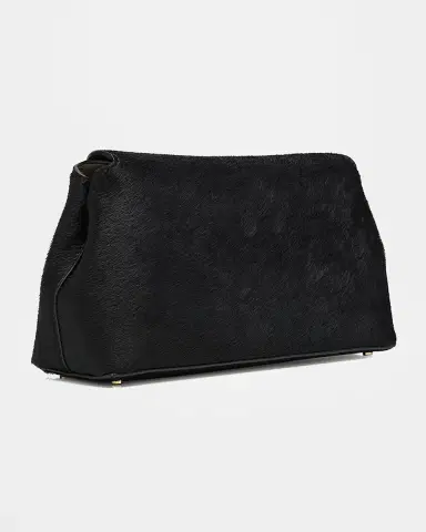 TOTEME T Lock Flap Horsehair Clutch Bag | Thumbnail 2 TOTEME T Lock Flap Horsehair Clutch Bag | Thumbnail 2