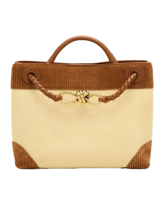 Two-Tone Suede Top-Handle Bag Two-Tone Suede Top-Handle Bag