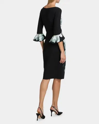 Chiara Boni La Petite Robe Triana Floral-Print Surplice Bodycon Dress | Thumbnail 3 Chiara Boni La Petite Robe Triana Floral-Print Surplice Bodycon Dress | Thumbnail 3