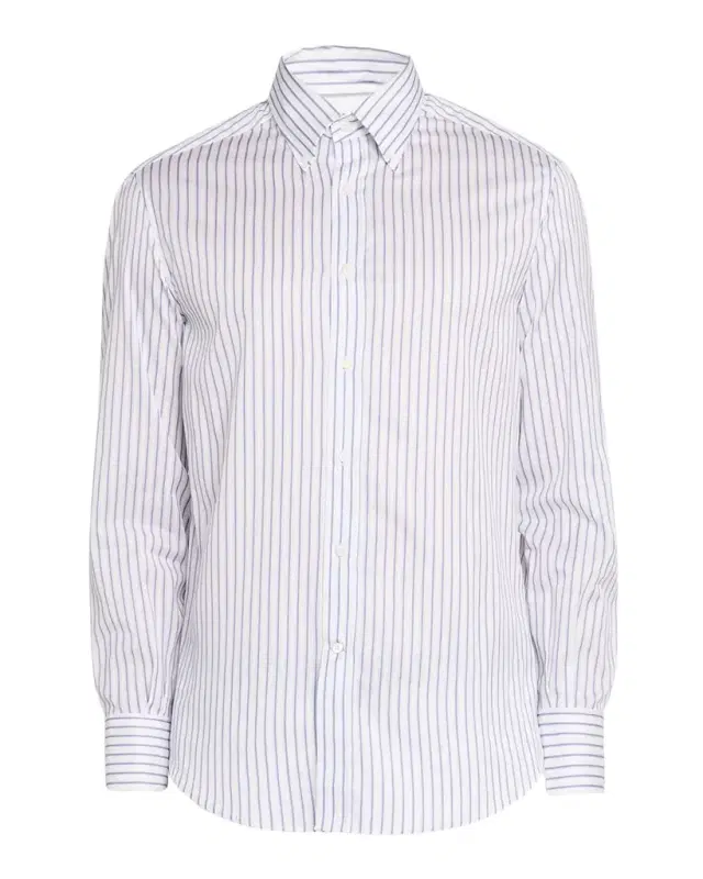en 's Stripe Cotton Slim-Fit Button-Down Shirt