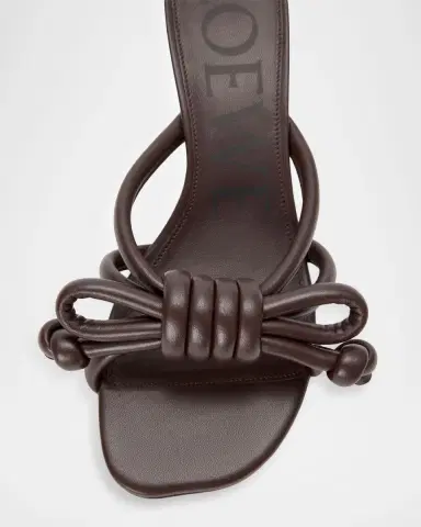 Loewe 45mm Flamenco Leather Knot Sandals | Thumbnail 4