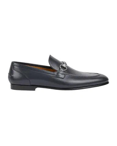 Gucci Men's Jordaan Moccasin Leather Bit Loafers | Thumbnail 1 Gucci Men's Jordaan Moccasin Leather Bit Loafers | Thumbnail 1