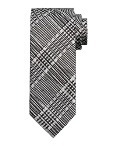 Tom Ford Men's Prince of Wales Grid Check Silk Tie | Thumbnail 1 Tom Ford Men's Prince of Wales Grid Check Silk Tie | Thumbnail 1