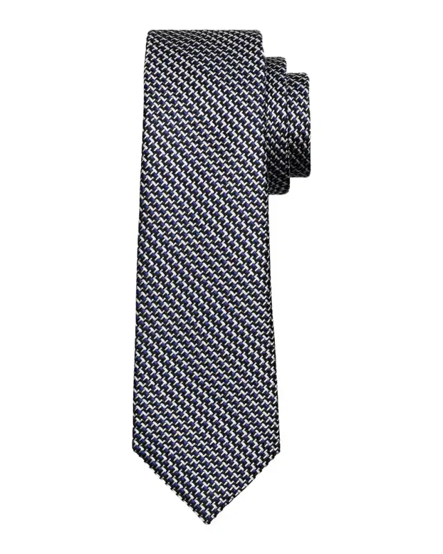 TOM FORD Men 's Tricolor Woven Silk Tie