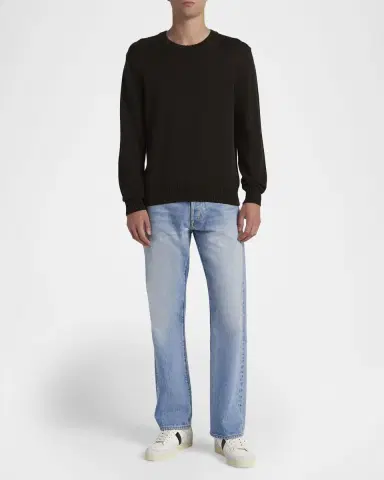 Tom Ford Men's Cotton and Silk Knit Crewneck Sweater | Thumbnail 2