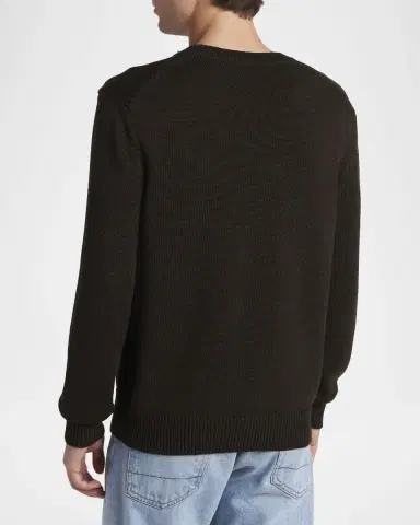 Tom Ford Men's Cotton and Silk Knit Crewneck Sweater | Thumbnail 3
