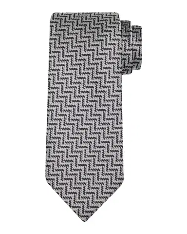 Tom Ford Men's Diagonal Chevron Silk Tie | Thumbnail 1 Tom Ford Men's Diagonal Chevron Silk Tie | Thumbnail 1