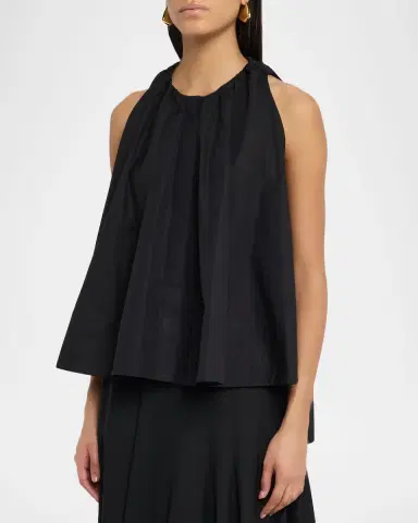 Co Sleeveless Gathered Tunic Shirt | Thumbnail 4
