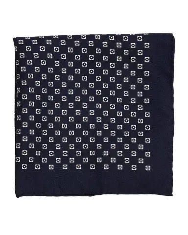 Brunello Cucinelli Men's Geometric Silk Pocket Square | Thumbnail 1
