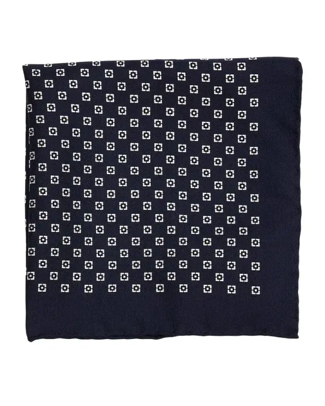 Men 's Geometric Silk Pocket Square
