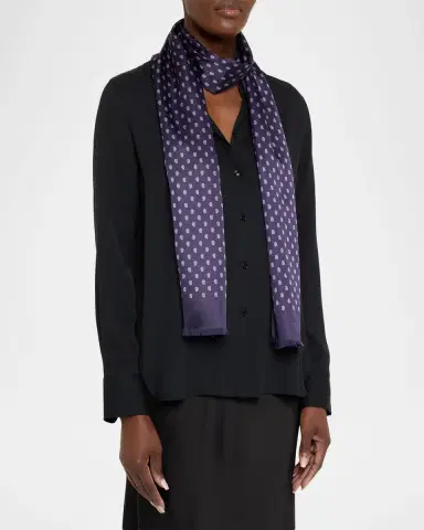 Tom Ford Men's Micro Paisley-Print Mulberry Silk Scarf | Thumbnail 3 Tom Ford Men's Micro Paisley-Print Mulberry Silk Scarf | Thumbnail 3