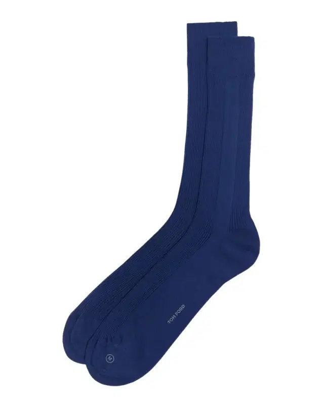 TOM FORD Men 's Ribbed Cotton Crew Socks